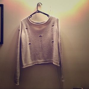 Forever21 torn-up sweater with holes