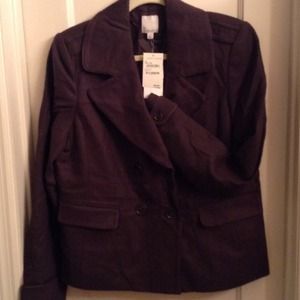 Double breasted military style jacket