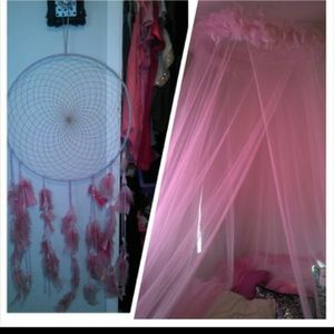 Bundle with pink dream catcher and Canopy