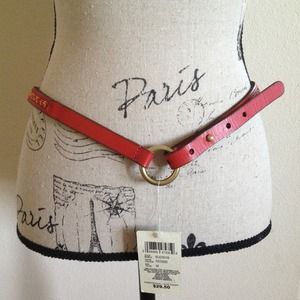 Leather Belt W/ Bead Detail