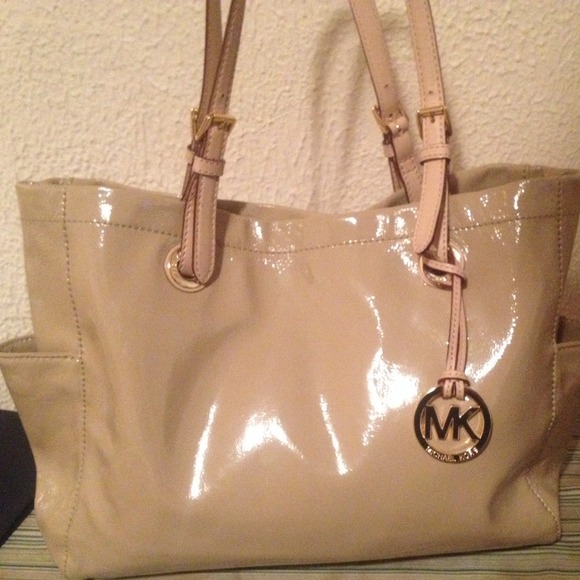 Michael Kors Tan Patent Tote