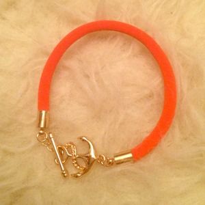 orange anchor bracelet