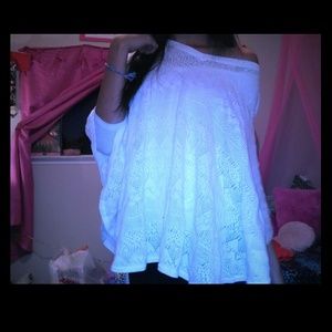 Cream color Aztec poncho