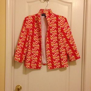 Herringbone print jacket