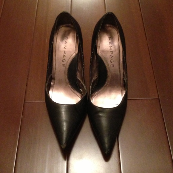 Black stilettos by Rampage