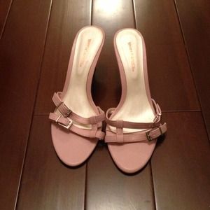 Baby pink kitten slip on