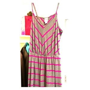 Striped cotton dress