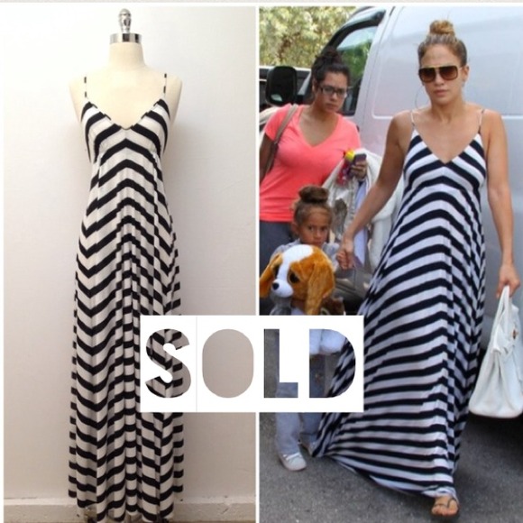 ❌Sold❌ | Eight Sixty | Long Stripe Dress