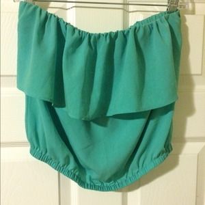 ❌SOLD❌Teal Tube Top