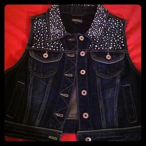 Sparkling Denim Vest