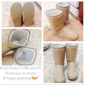 Beige Boots For @jazzyc95💕