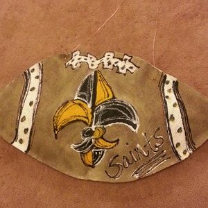 REDUCED!!! Saints burlap door hanger