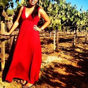 Rust maxi dress! Sz S