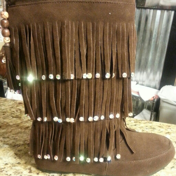Fringe Suede Boot - Picture 2 of 2