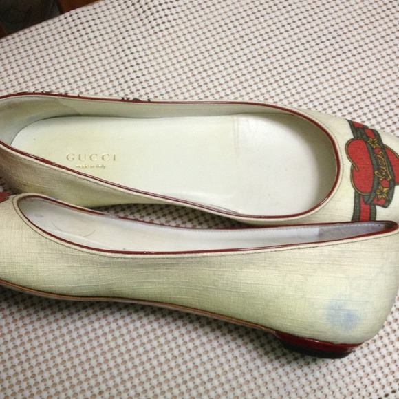 Pre-loved Gucci Tattoo Flats 37.5 - Picture 4 of 4