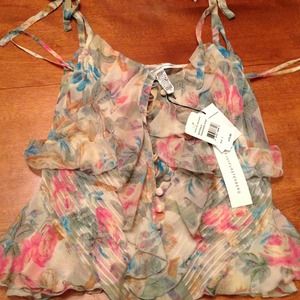 Diane von Furstenberg silk floral cami