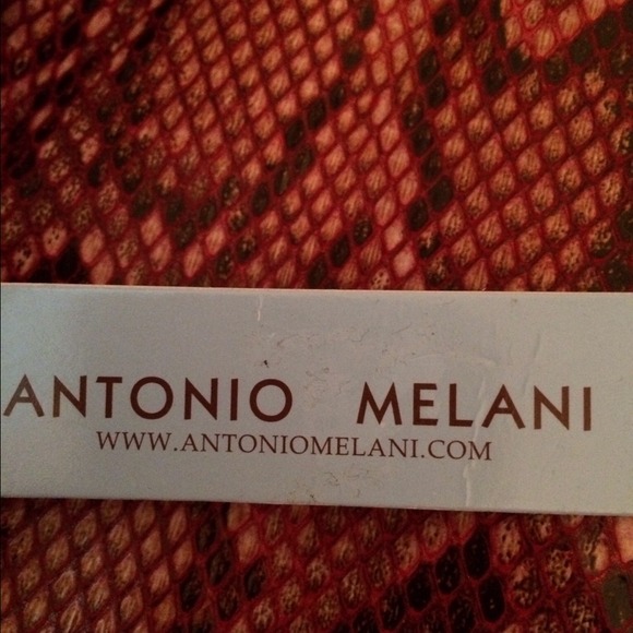 Antonio Melani snakeskin tote