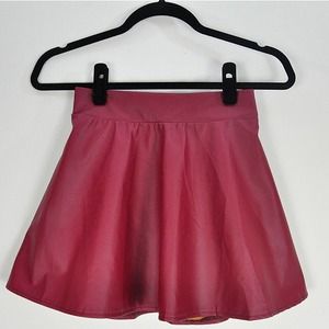 Leather look skater skirt Leather look skater skirt