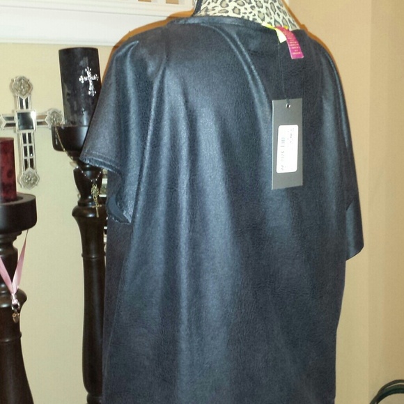 Catherine Malandrino Adona black top Petite Medium - Picture 4 of 4