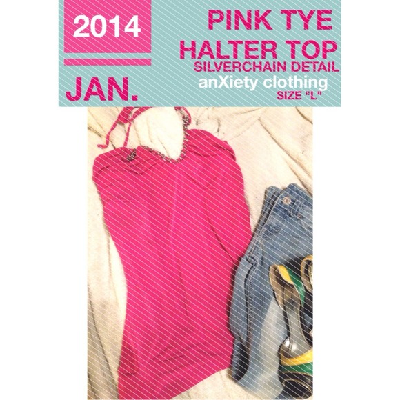 Bright Pink Tie-Halter Top