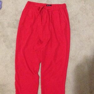 Red trousers