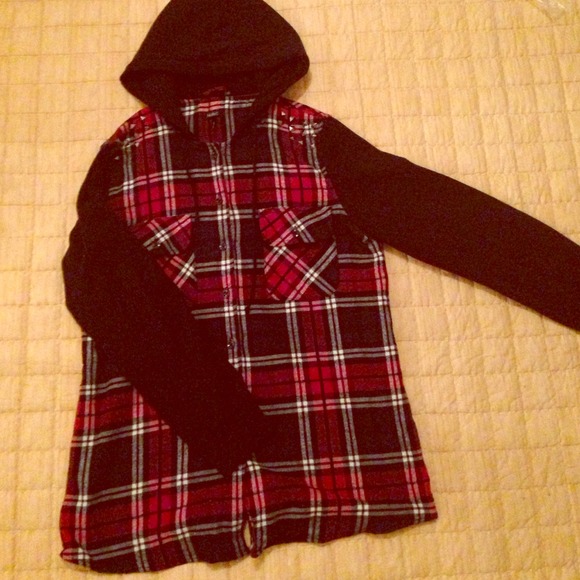 Plaid Hoodie Jacket