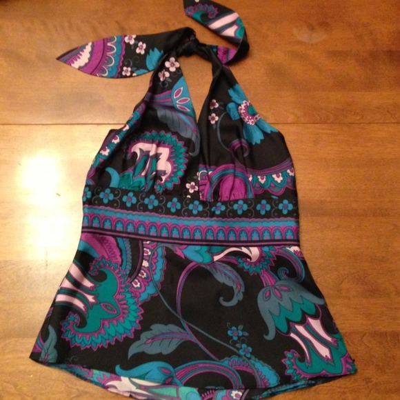 Laundry by Shelli Segal - black floral camisole