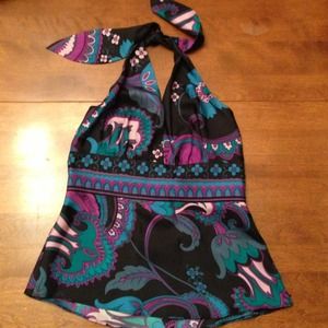 Laundry by Shelli Segal - black floral camisole