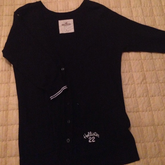 Navy Blue Hollister Cardigan