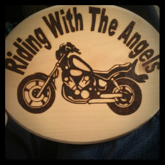 Wood burned plaque