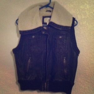 Leather vest