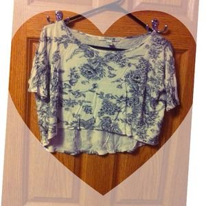 Flower cropped top