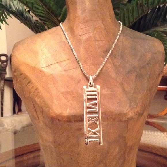 Sterling Silver Designer Inspired Pendant w/ Chain