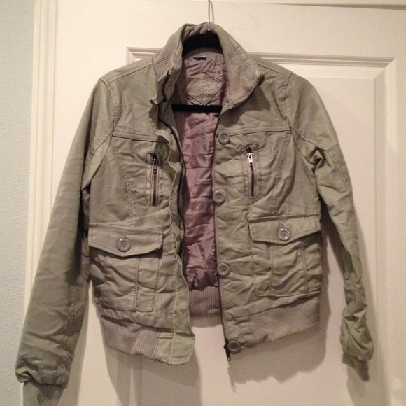Jou Jou Faux Leather Bomber Jacket