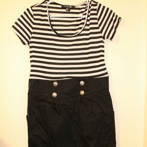 Forever 21 Sailor Contrast Dress
