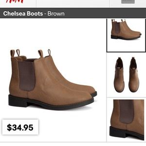 Brown Chelsea boots