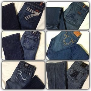 6 pairs of jeans