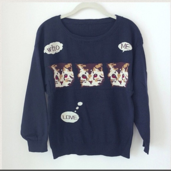 Sold offline - Cutest kitty sweater