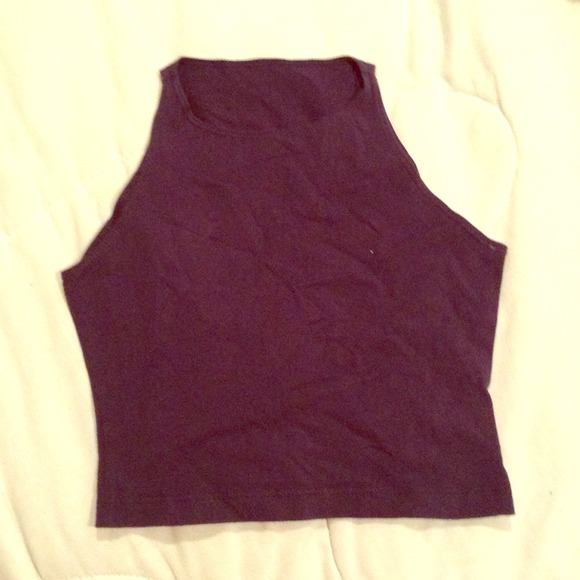 🔺SOLD🔺AMERICAN APPAREL navy blue crop top