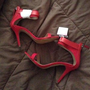 Zara sandal heel pumps in red Zara shoes size 7.5