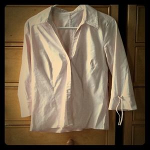 Old Navy (stretch) Button up. Small. Light Pink