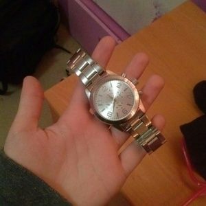 Michael kors silver inspired watch