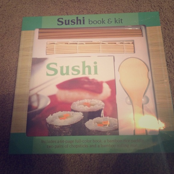 Sushi book and kit! Brand new