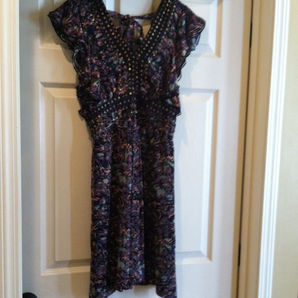 Flutter sleeve frock dress