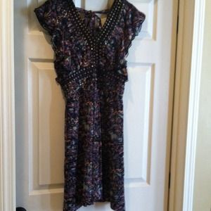 Flutter sleeve frock dress