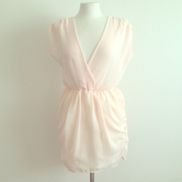 Brand new sheer baby pink dress