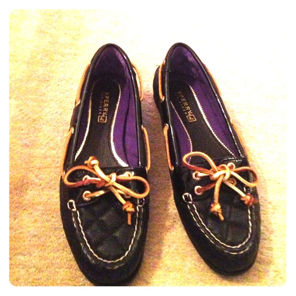 NWOT Sperry Top-Sider Audrey Black Quilted Shoes