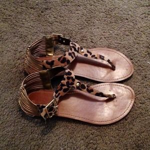 Leopard Print Sandals