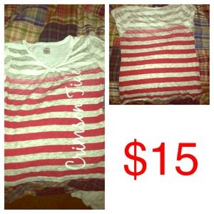 Crimson Tide V neck shirt. Size Large!