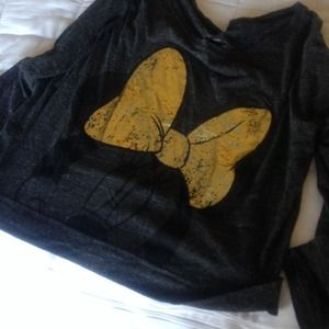 SALE...Disney gray long sleeve T-shirt with Minnie